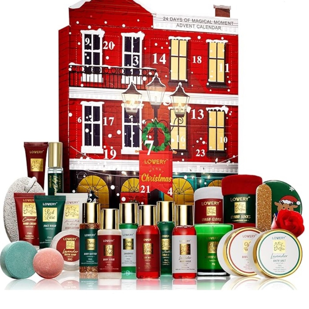 Advent Calendar 2025 Adult Women – 24pc Beauty & Spa Christmas Advent Calendar